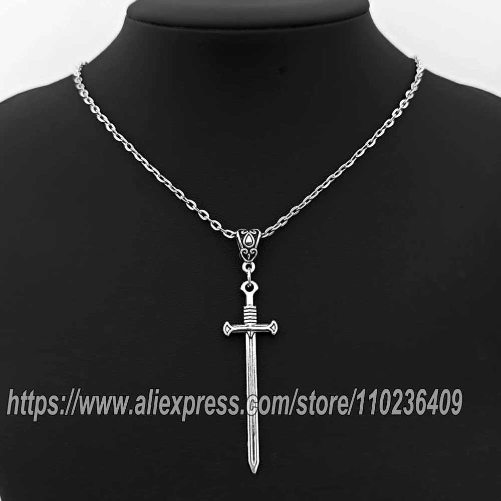 Новое-колье-с-мечом-колье-с-кинжалом-кулон-с-мечом-паган-готика-колдовство-заклинания-колдовство-ведьмы-средневековые-украшения