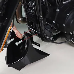 Motorcycle Black Front Lower Chin Fairing Spoiler Mudguard Cover For Harley Fatboy Softai V-ROD Sportster Touring Road Glide