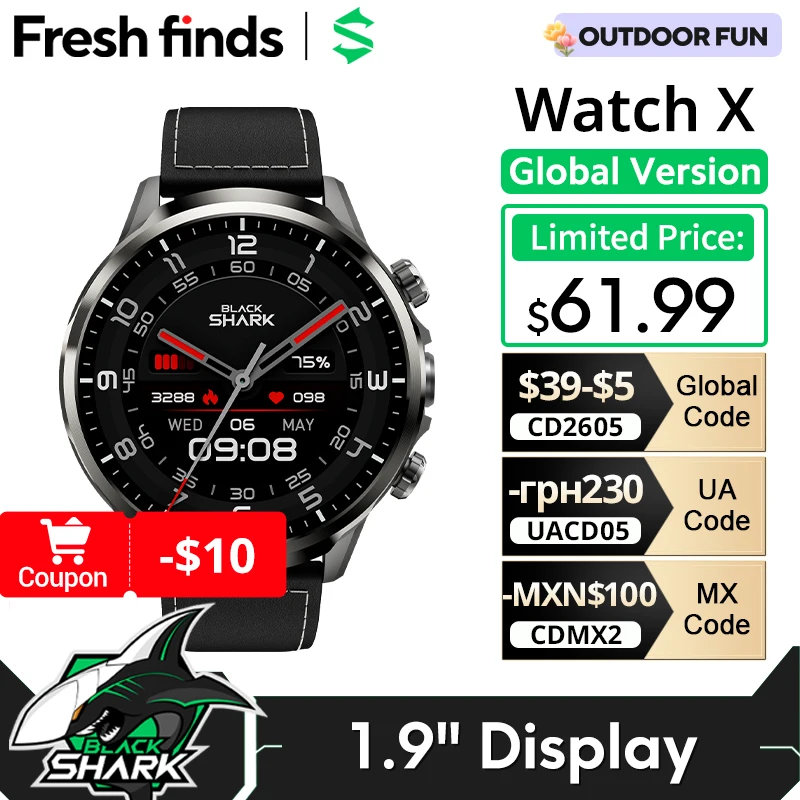 كس أسود: تجربة حقيقية مع ساعة ذكية Black Shark X المزودة بكاميرا ودعم 4G