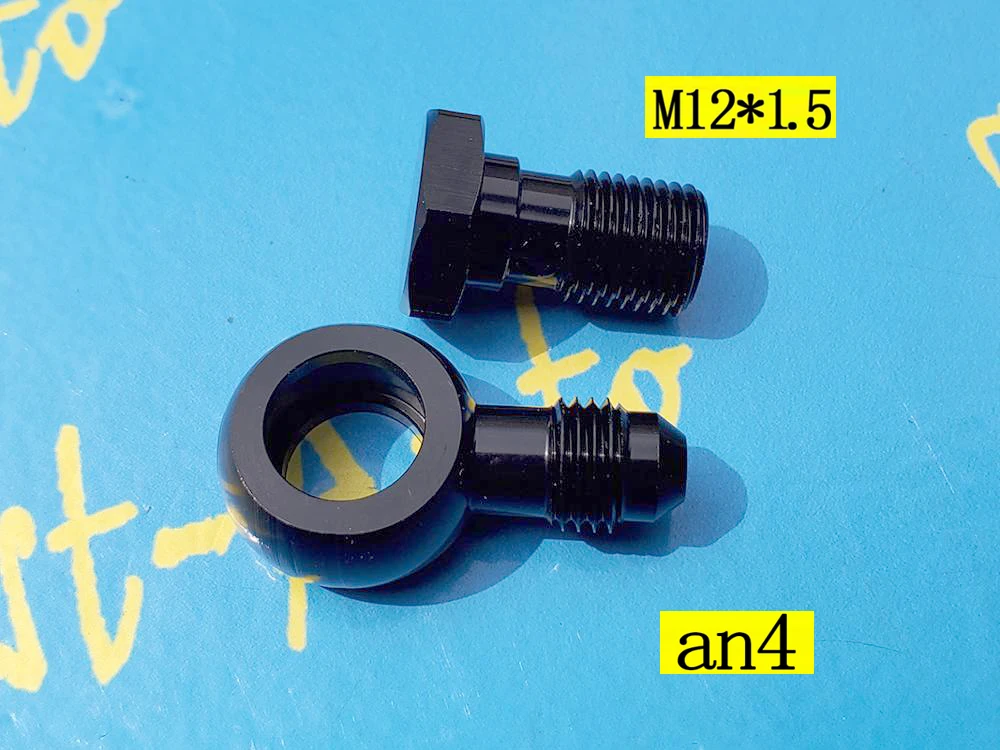 

Banjo bolt M12 P1.5 M12*1.5 M12 * 1.5 Adapter to 4an an4 an 4 7/16unf fuel oil ptfe brake hose end fitting