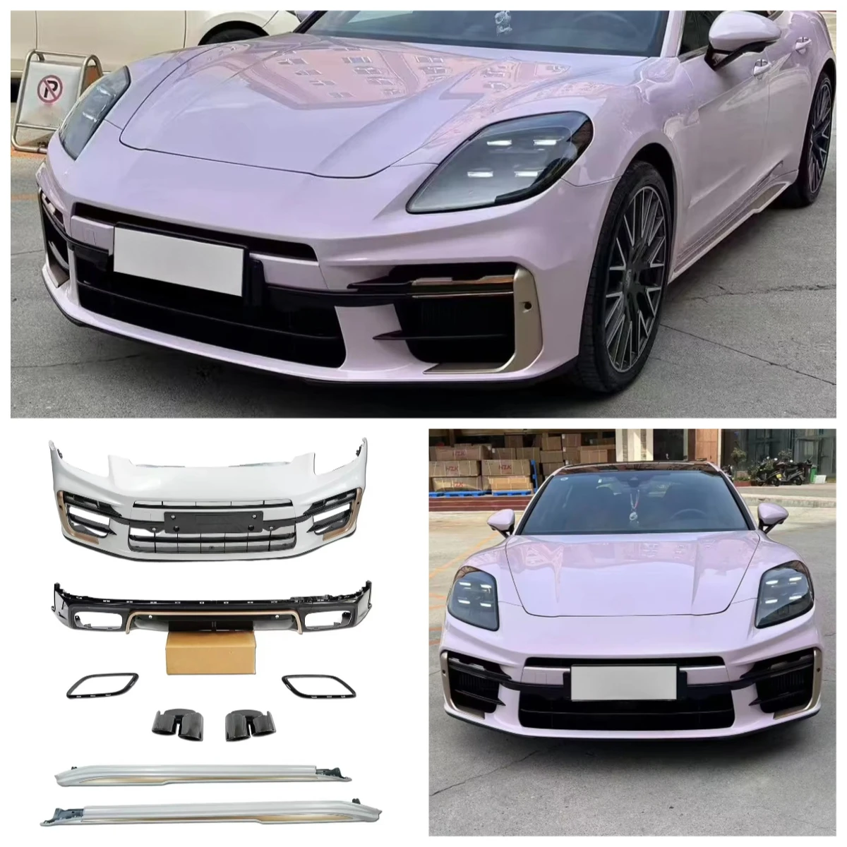 New Type Car Parts Bodykit for Panamera 976 2024-2025 Facelift to Turbos Look Like.