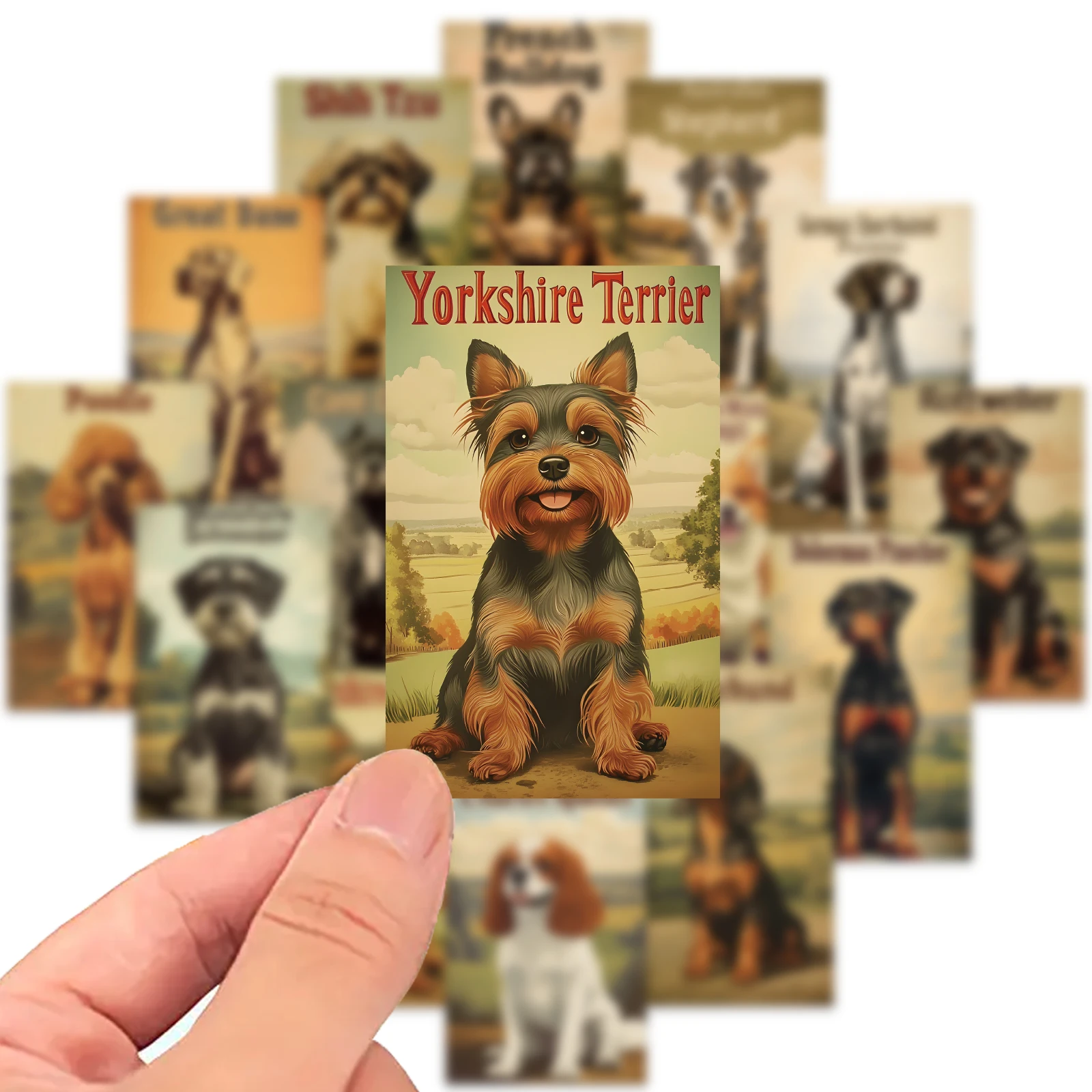 40 Stück niedliche Hunde-Poster-Aufkleber, Cartoon-Aufkleber, Skateboard, Junk-Journal, Scrapbooking, Gepäck, Telefon, Dekor, Haustier-Aufkleber