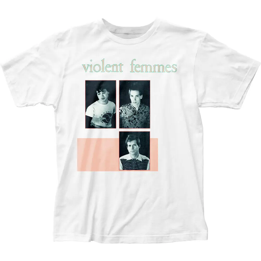 Violent Femmes Group T Shirt Mens Licensed Rock N Roll Retro Band Tee New White
