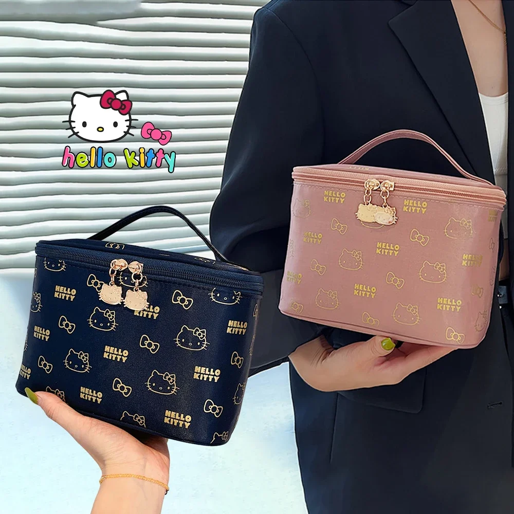 Hello Kitty Sanrio Makeup bag Plush Stationery Bag Cute Cartoon Large Capacity Storage Bag,Kawaii Fashion Box handbag Toys Gifts