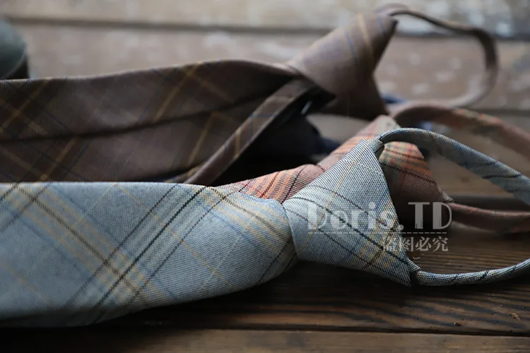 Neue Streifen Plaid Print 6CM Krawatte für Gentleman Hochzeit Party Krawatten Zubehör Elastische Neue Mode Männlichen Zipper Krawatte – Detail 22