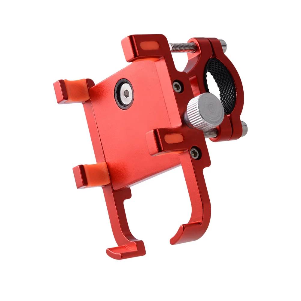 حامل هاتف دراجة نارية سبائك الألومنيوم 360 تدوير الدراجة جبل ستة مخلب المحمول قوس العالمي دعم السيارة الداخلي #4