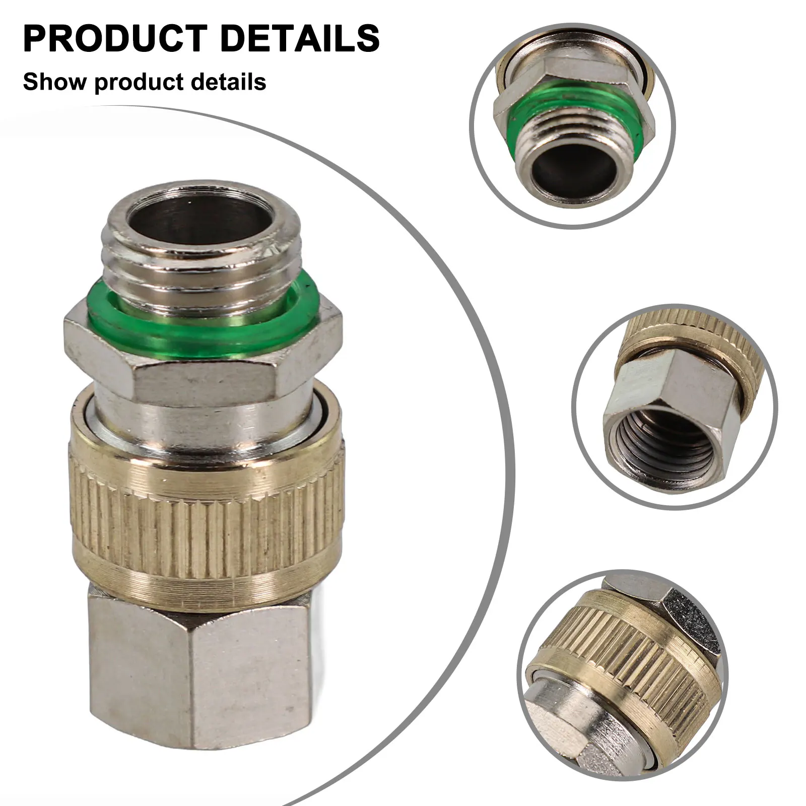 

1Pcs Copper Quick Connector For Agricultural Dosing Plunger Pump High Pressure Hose Dispenser Connector Accessories