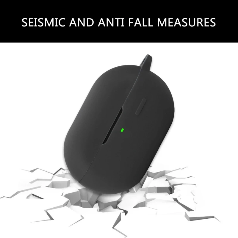 เคสฝาครอบป้องกันซิลิโคนผิวสำหรับ soundpeats pearlclip หูฟังกล่องชาร์จหูฟังป้องกันฝาครอบเคส