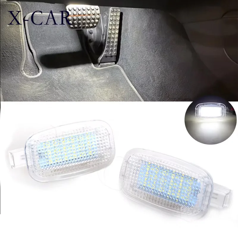 1Pair LED Make Up Mirror Lamp Footwell Light For Mercedes-Benz R230 W204 W212 W207 W221 W216 W251 W164 W463 X164 X204 C197