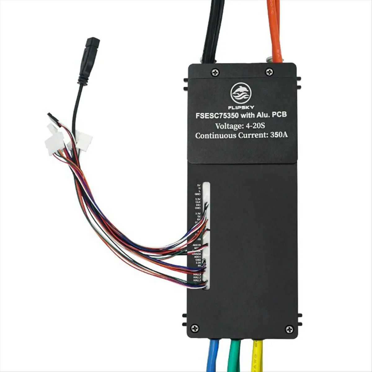 A64I  FSESC 75350 ESC 84V High Current 350A ESC Base on with Aluminum Case Water Cooling ESC for E-Foil Fighting Robot