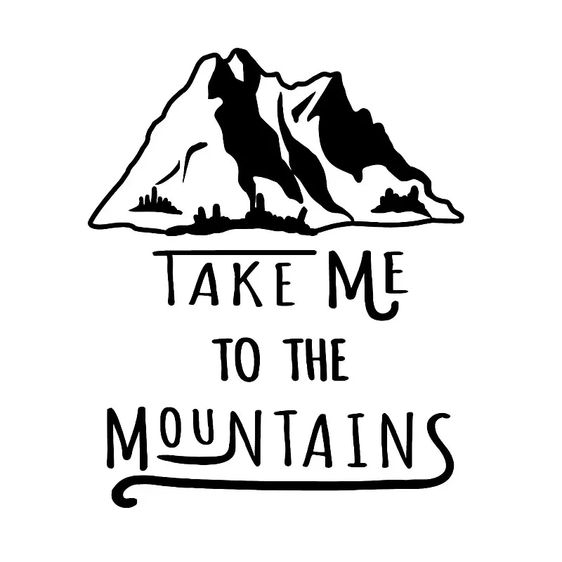 16.7 * 4cm Outdoor Travel Mountain Adventure Design Window Bumper Motorcycle Decoration Vinyl Car Stickers