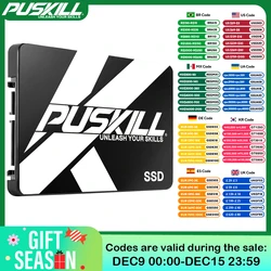 PUSKILL SATA3 SSD 1TB 2TB 256GB 240GB 2.5 Internal Hard Drive 120GB 128GB 480GB 512GB Solid State Hard Disk for Laptop Desktop