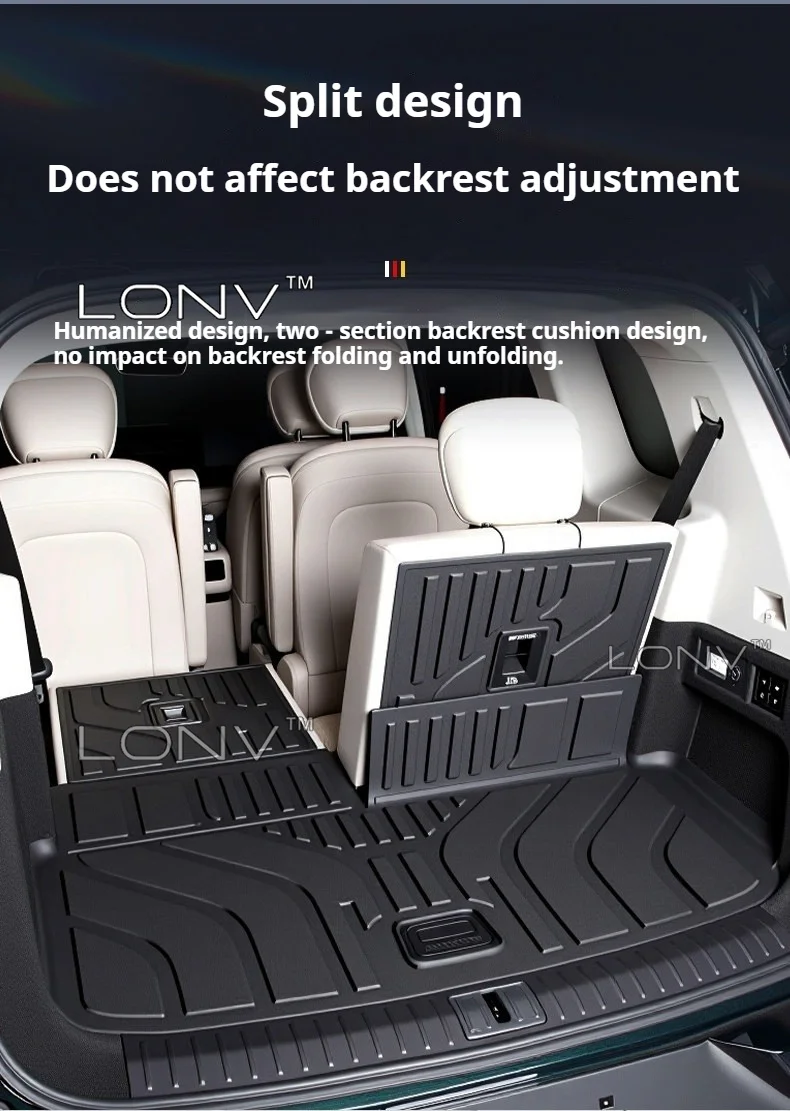 For Esteo Exlantix ET8 Exeed ET8 2026 2027 Car TPE Trunk Mat Anti-scratch Waterproof Protection Boot Tray Carpet Accessories
