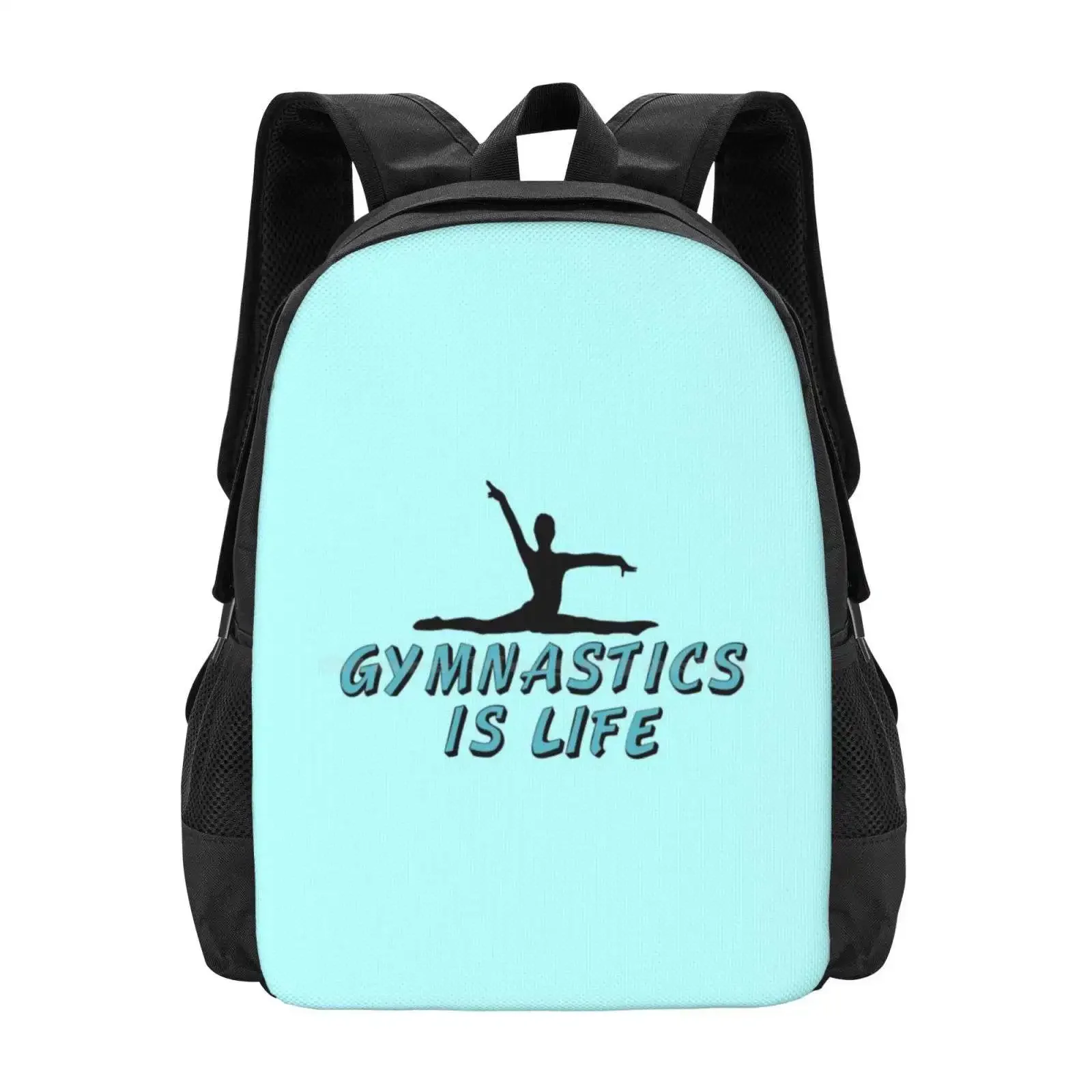 

Gymnastics Is Life Hot Sale Schoolbag Backpack Fashion Bags Gymnastics Is Life Cute Gymnastics Teal Gymnastics Pretty