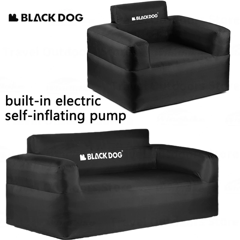 

Naturehike Blackdog Portable Air Sofa Bed 1/2 Air Couch Outdoor Camping ArmChair Beach Folding Inflatable Seat with Air Pump