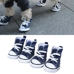 New Pet Shoes Non-slip Wear Thickened Denim Canvas Summer Shoes Teddy Dogs and Cats Universal Outdoor Breathable