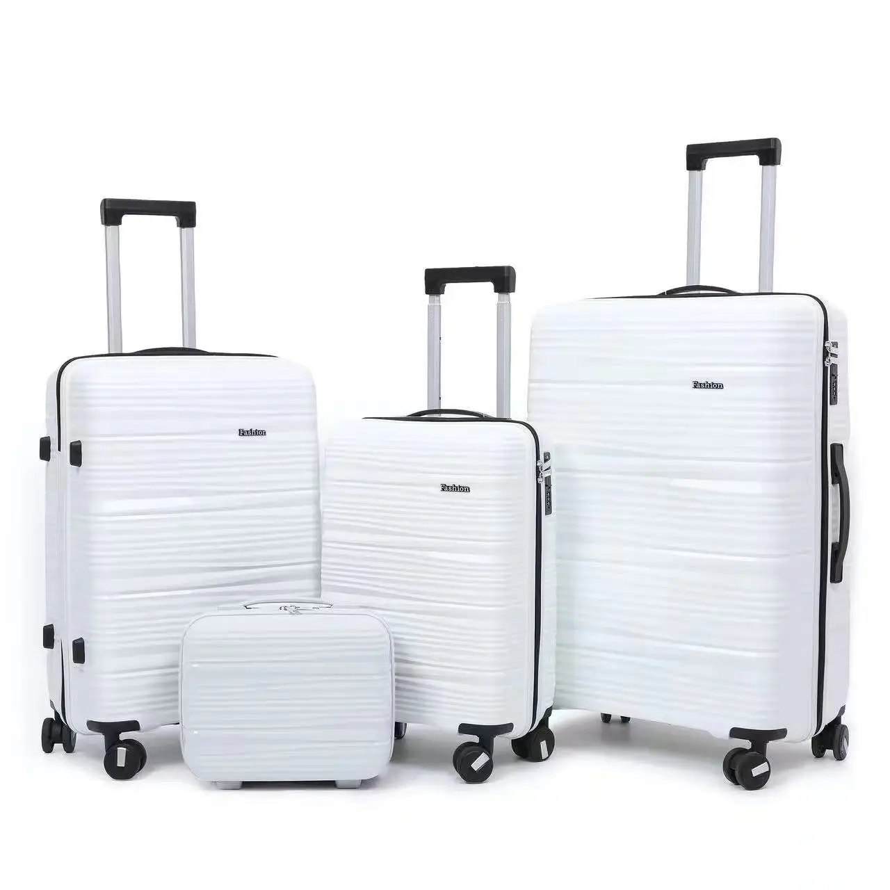 

PP zipper suitcase, foreign trade travel, tie rod, set box color scheme explosion-proof rag