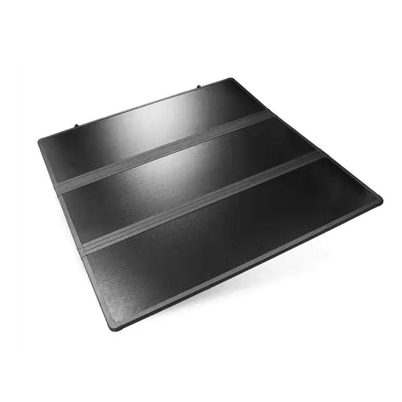

Customizable Size Accessories Metal Alloy Hard Tri-fold Truck Pickup Bed Cover Factory Pickup Tonneau Cover for Ram 1500 6.4ft