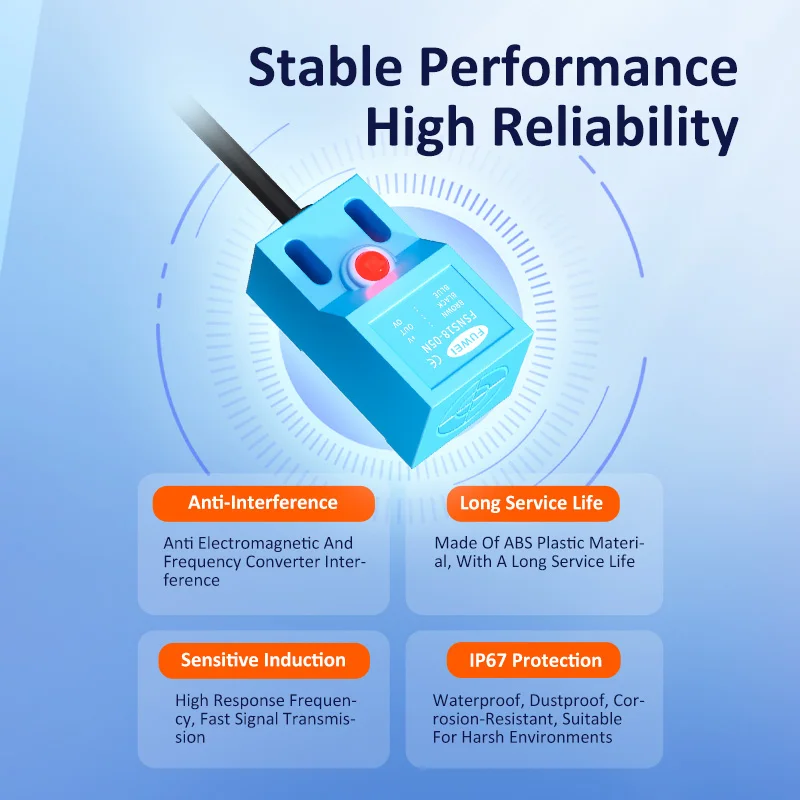 FSNS18 Metal detection sensor Detection distance 5mm Proximity switch for metal inspection Proximity Sensor