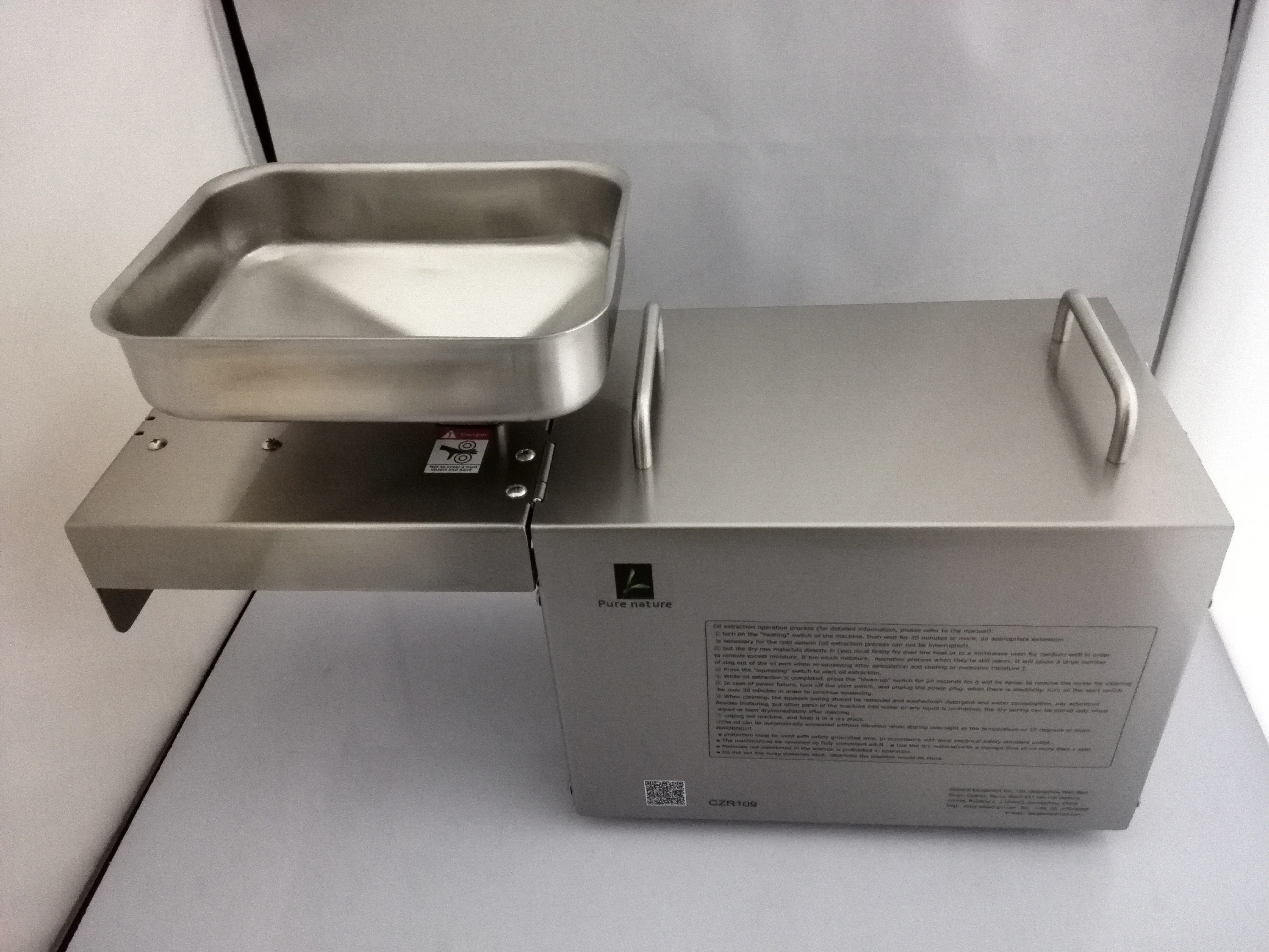 

CZR-109 Автоматический пресс для масла Орехи Семена Пресс для масла Машина для прессования Все из нержавеющей стали 110/220 В Высокая скорость экстракции масла