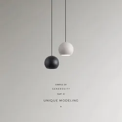 Modern Simple ball Pendant lights Nordic hanging ceiling lamps for Cafe Bar Decor Black/White Pendant Hanging Lamp