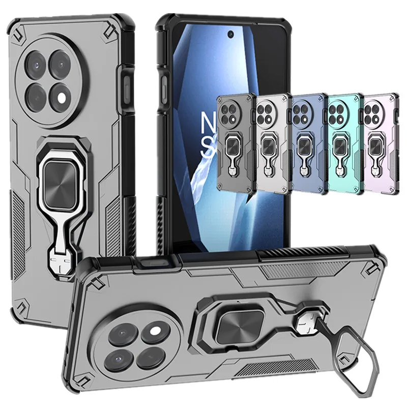 Lens Protection Kickstand Case For OnePlus 13 One Plus 13R Cover Ring Stand Magnetic Bracket Shell Fundas Coque