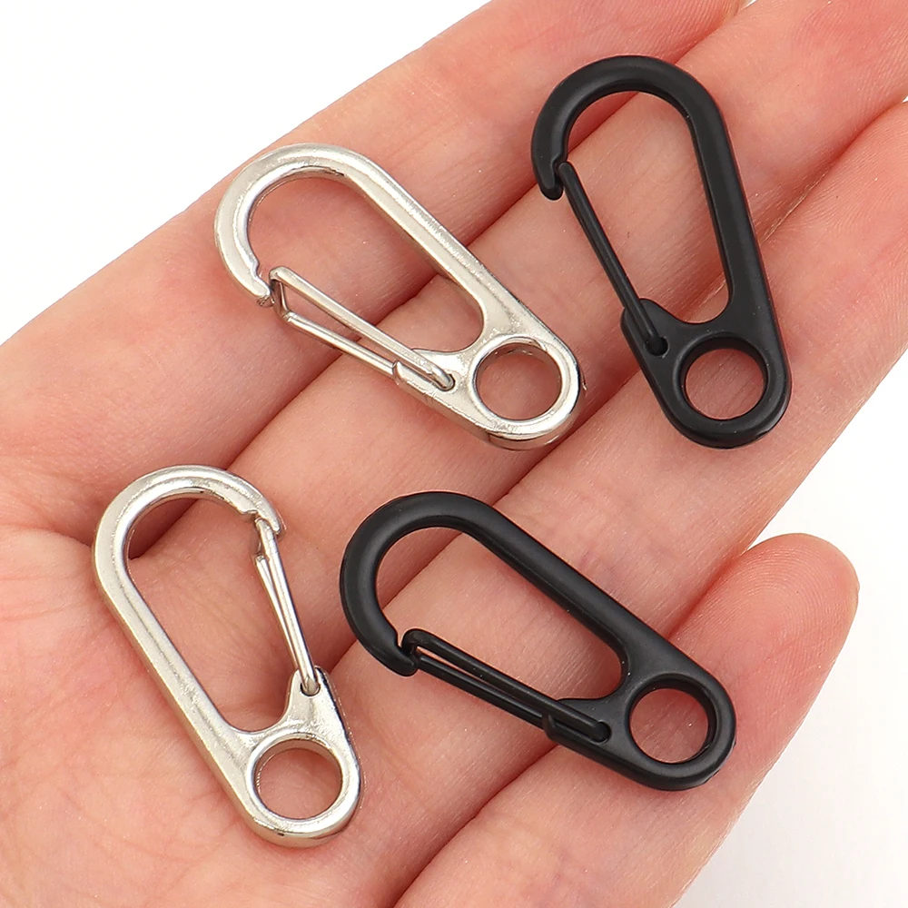 10 Stück Mini-Schnapphaken aus Legierung, Schlüsselanhänger-Clips, Karabinerhaken, Karabinerverschlüsse für die Schmuckherstellung, DIY-Schlüsselring-Zubehör – Detail 3