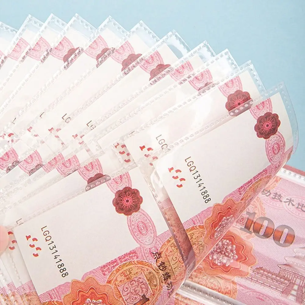 

Save Money 200 Envelopes Money Saving Challenge PU Large Capacity Money Collection Book Portable Waterproof