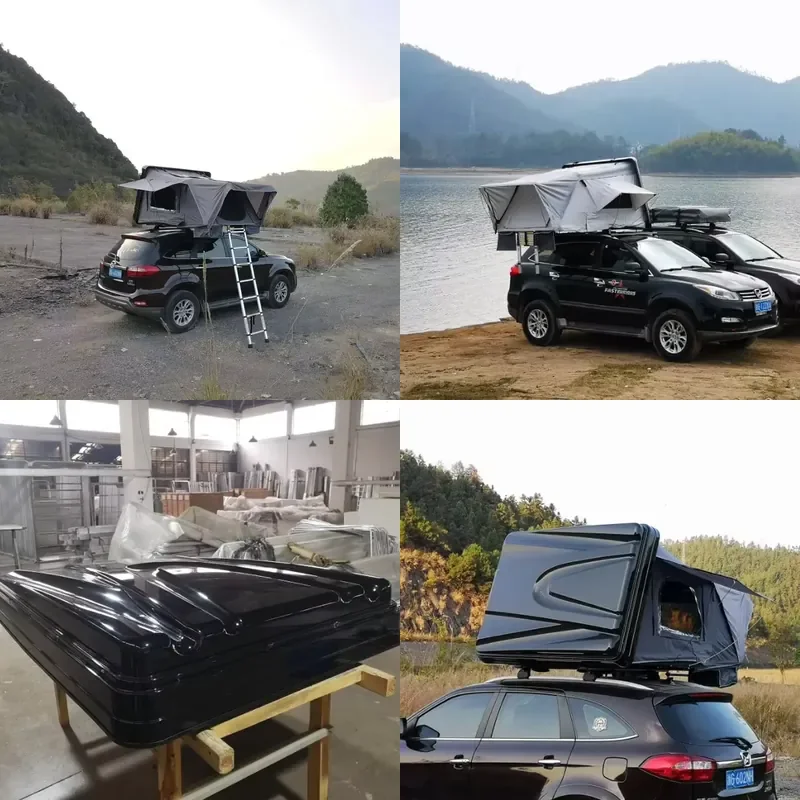 Car Roof Top Tent Bed Hard Shell Fully Automatic SUV Car Self-driving Tour Folding Rollover Tent Camping Multi-person