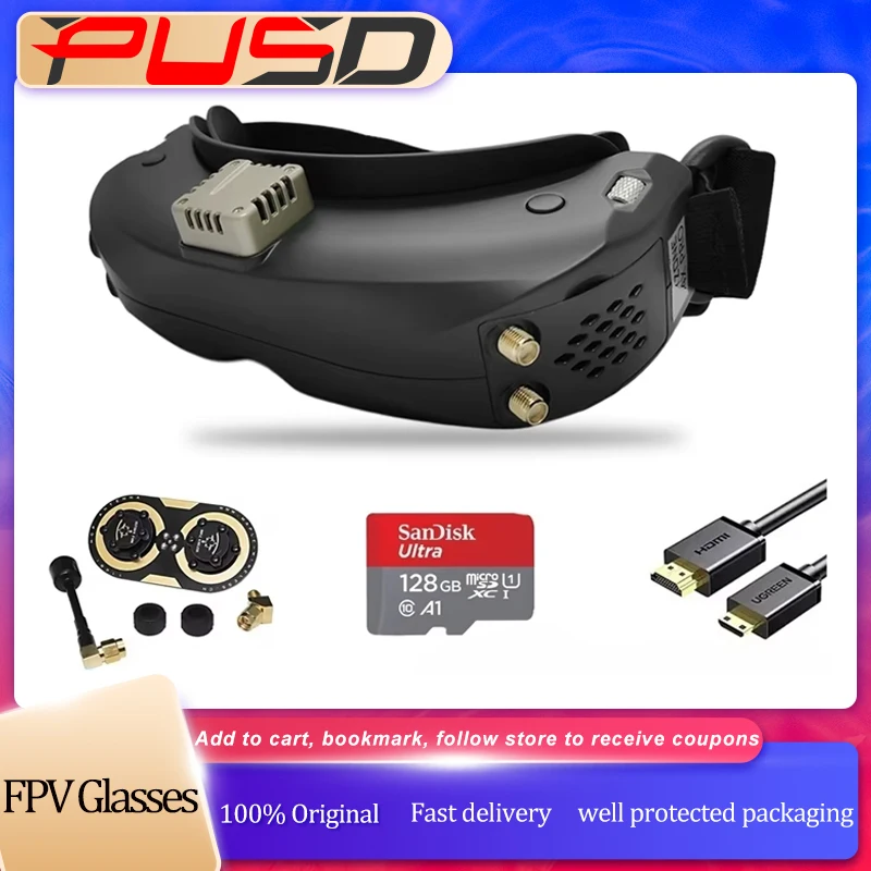 

Skyzone SKY04O PRO 1280x720 OLED FPV GOGGLES 720P 60FPS 5,8 ГГц 48CH Steadyview DVR трекер головы для RC FPV дрона самолета