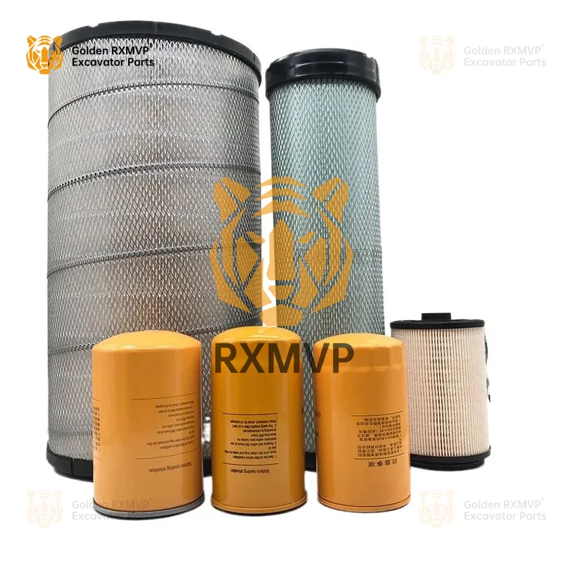 For Sany  sy245h Engine Oil Diesel Filter Element Oil Water Diesel Filter Air Filter Element Hydraulic Oil Pilot  Excavator