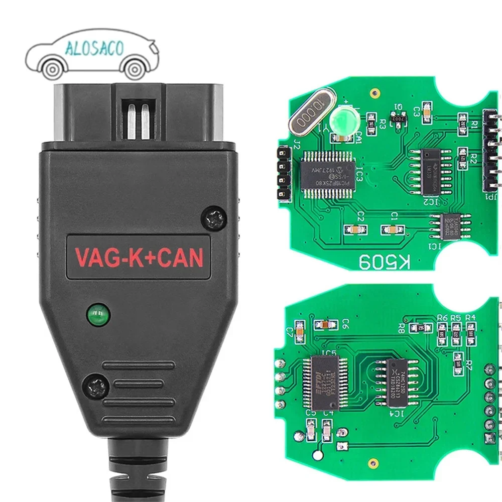 VAG K+CAN Commander Software version 1.4 Diagnostic Cable diagnose via CAN and Special function via K-Line works for VW,SEAT