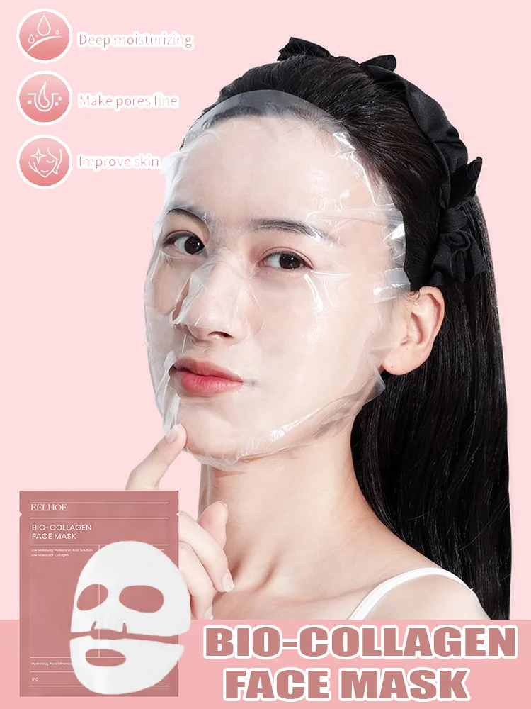 

Face Skin Care Bio Collagen Face Mask Shrink Pores Deep Hydrating Overnight Mask Moisturizing Refreshing Brightening