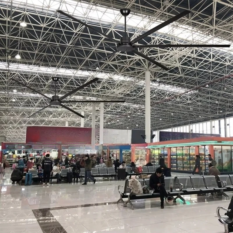 Picture 3: Factory Workshop Warehouse 120 Inch Metal Blade Big Size Industrial Ceiling Fan With Remote Control