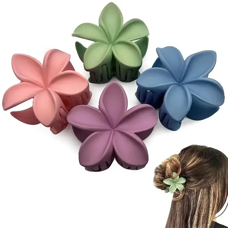 

Large Egg Flower Scrub Clip Lily Flower Hairpin Female Sweet Back Head Disc Shark Clip Hair Accessories hair clips for women