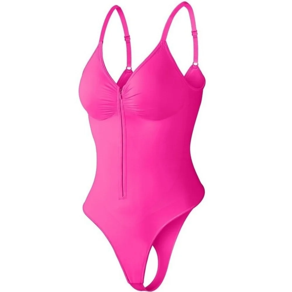 Seamless Body Shaper Butt Lifting Waist Trainer Slimmer Shapewear Invisible Front Zipper Tummy Control Bodysuit Body Contouring