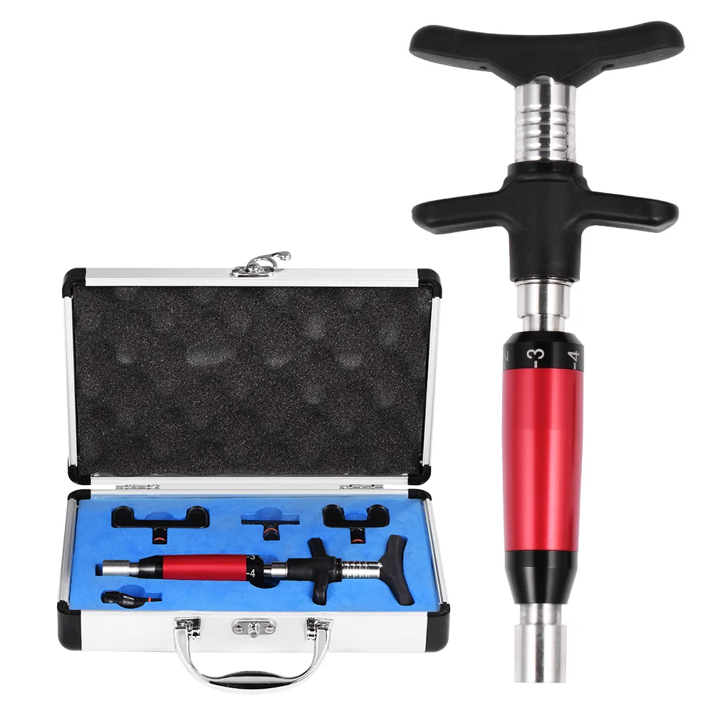 

Therapy Massager Tool Spine Adjusting Massager with Four Repaceable Massage Heads Chiropractic Tool 2028