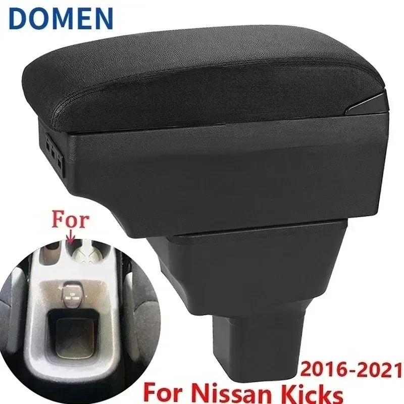 New luxury For Nissan Kicks Armrest box Car Storage box Interior Details Special Retrofit parts Car Accessories Arm 2016-2021