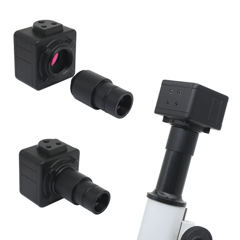 Imagem -05 - Lente do Adaptador da C-montagem para a Câmera Industrial Ocular de Digitas Conectada com o Microscópio Lente do Relé da Redução Ccd Cmos 0.3x 0.4x 0.5x