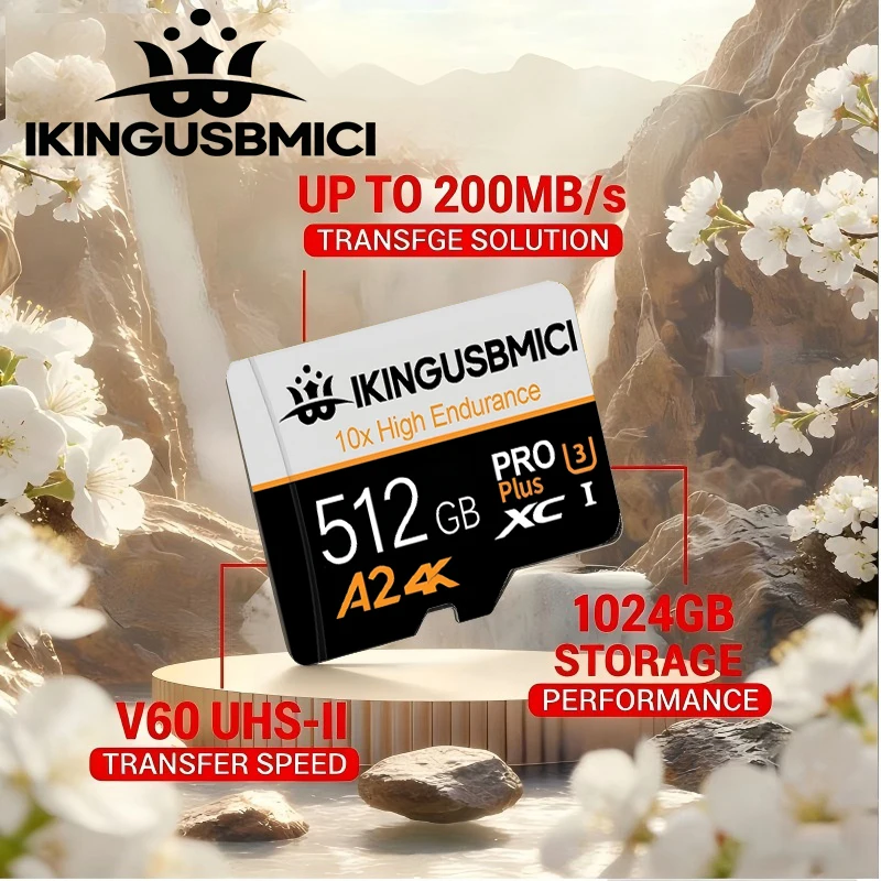 512GB 32GB 128GB Bold TF Cards Micro TF SD Card Memory Card SD Cards A1 for Surveillance/Smartphone/Desktop/MP3 Player/Toy