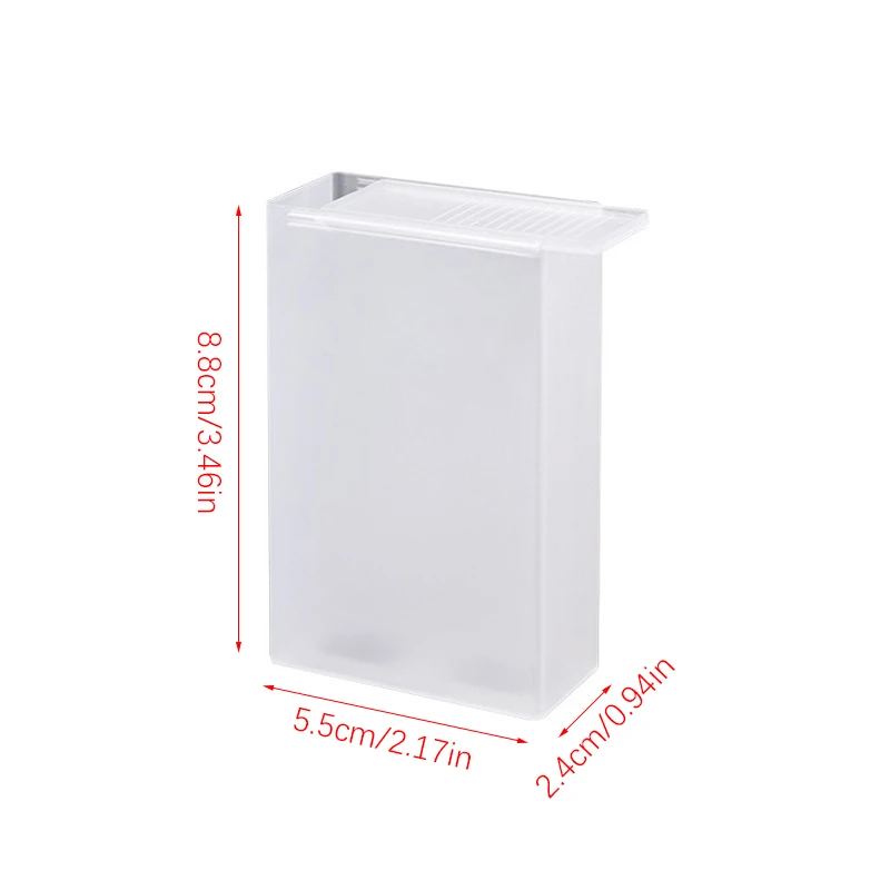 Transparent Plastic Storage Box Cigar Container Portable Cigarette Case Flip Cover Cigarette Organizer Box Hard Cover Holder