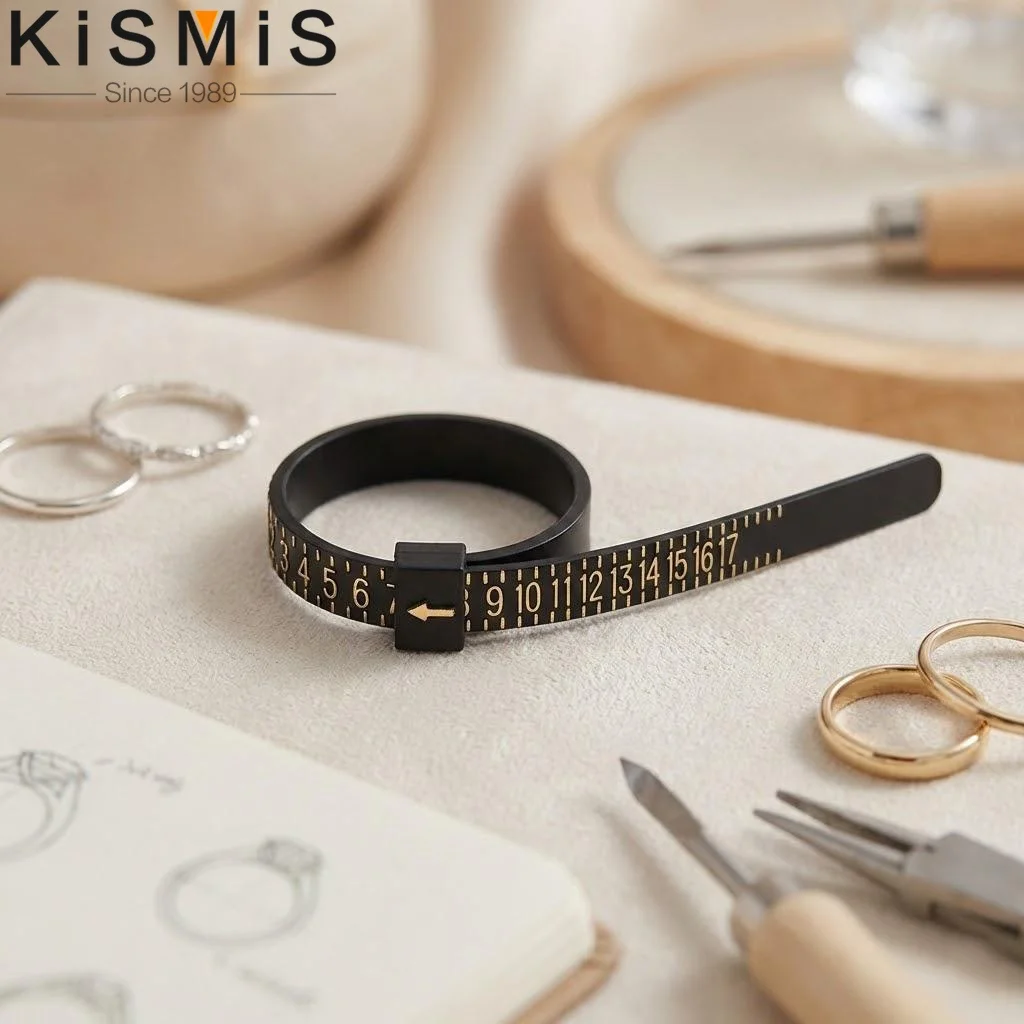 

Измеритель размера обручального кольца - 1 шт., белый/черный, размеры США/ЕС, оригинальный тестер-измеритель для пальца, незаменимый инструмент для ювелирных изделий