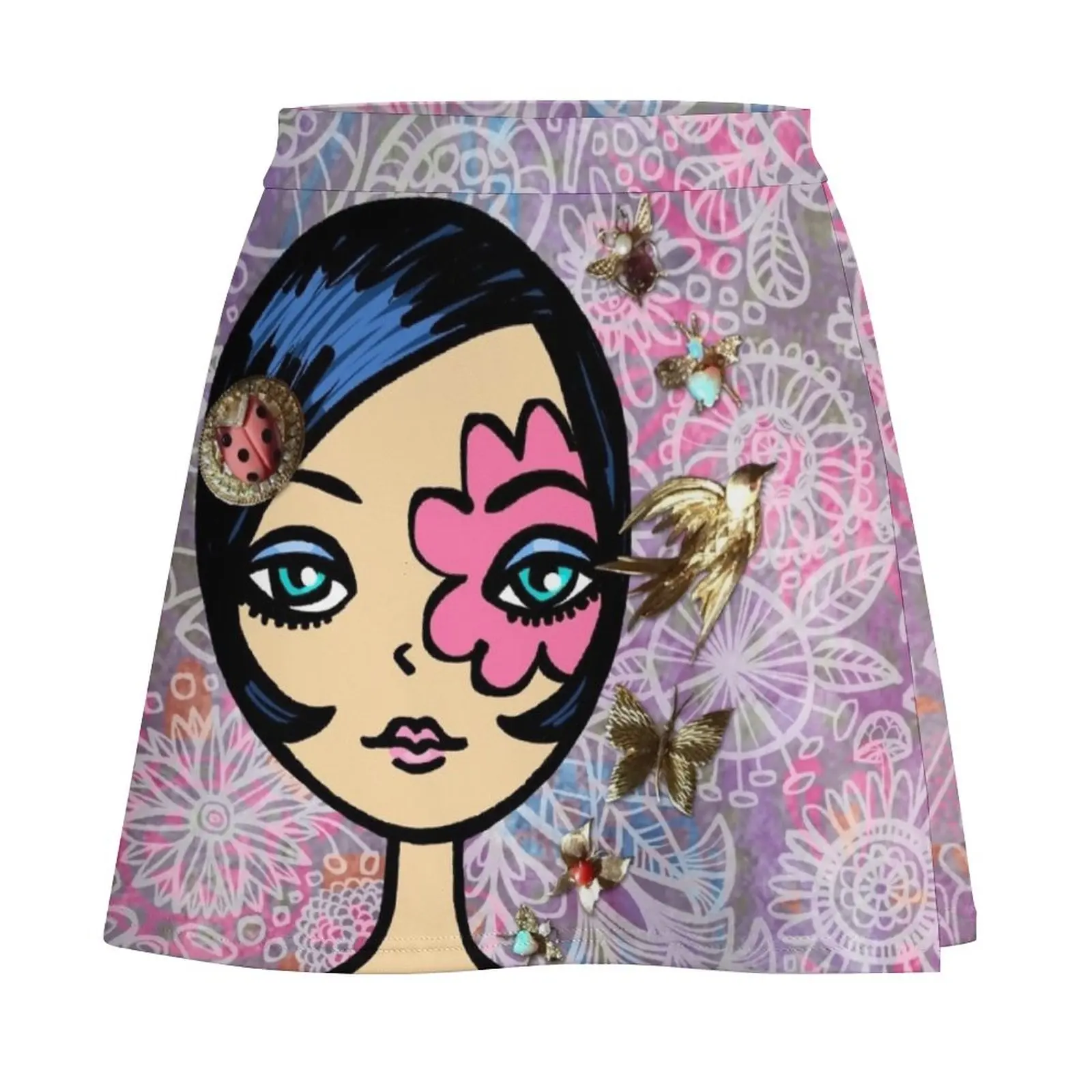Flower Power Mini Skirt elegant skirts for women Skirt for girls Mini Skirt