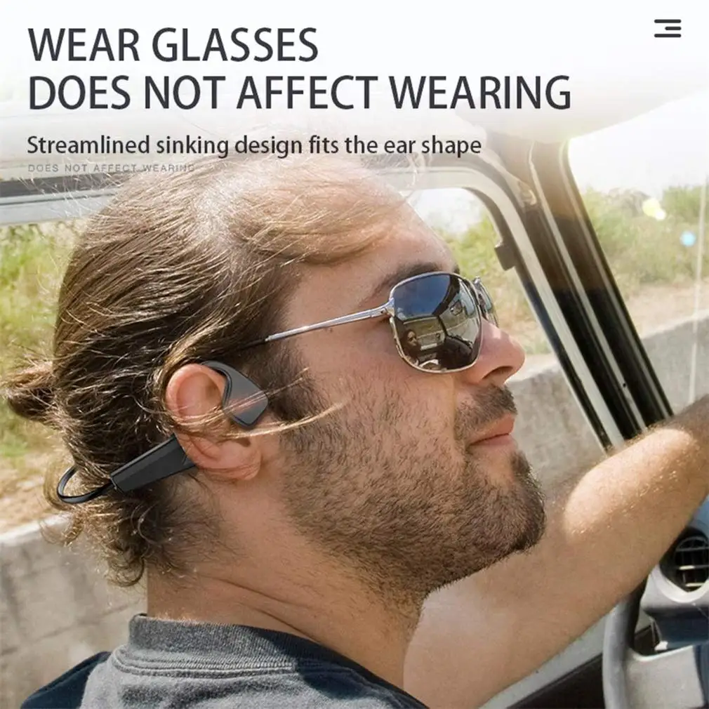 Choice V11 Bone Conduction Earphones HiFi Wireless Bluetooth Headphones 26g Lightweight IPX5 Sports Sweat Proof Headset 12 Hours
