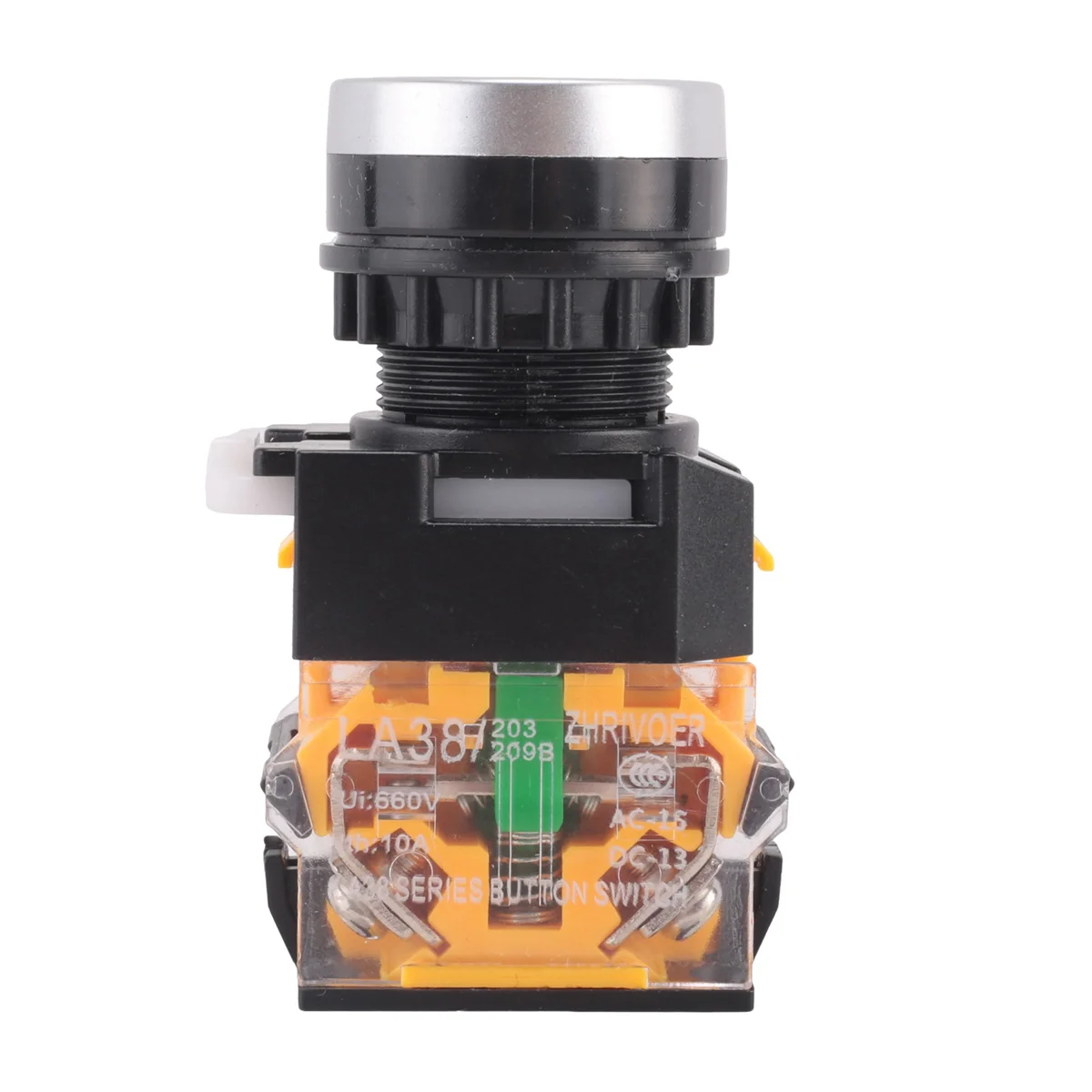 LA38-11/203 مفتاح ضغط مؤقت للخدمة الشاقة باللون الأخضر