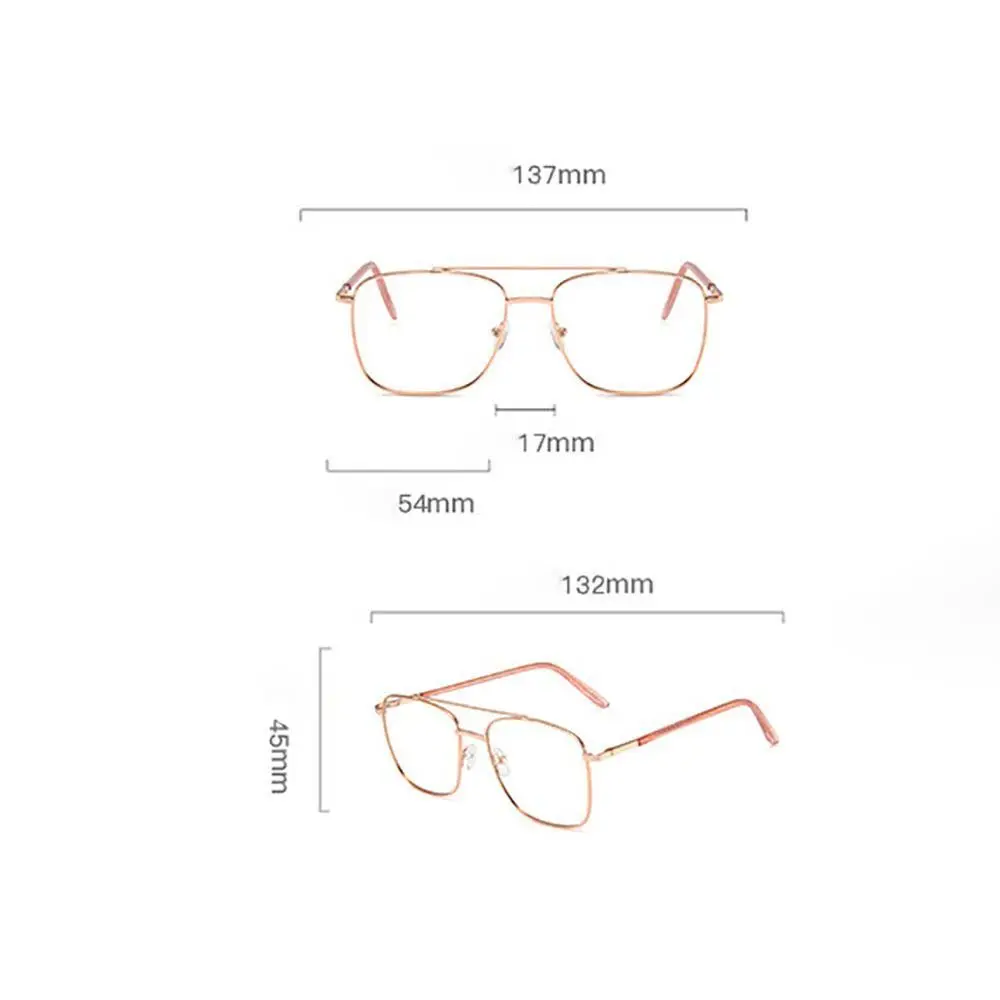 Men Glass Clear Lenses Computer Optical Metal Frame Spectacles Eyewear Blocking Glasses