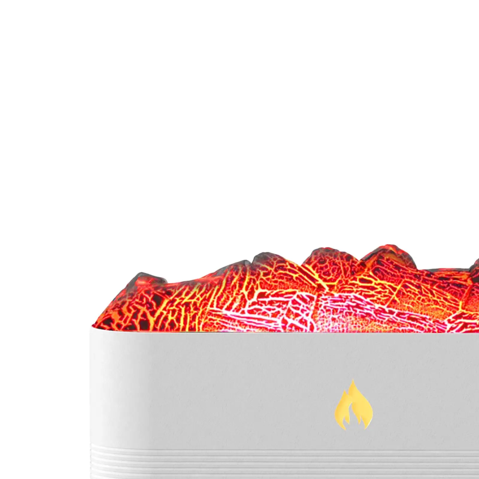 محاكاة لهب الزيت العطري الناشر ، متعددة الأغراض 7 أضواء ملونة ، مرطب النار للمكتب ، سبا ، المنزل ، اليوغا ، غرفة نوم