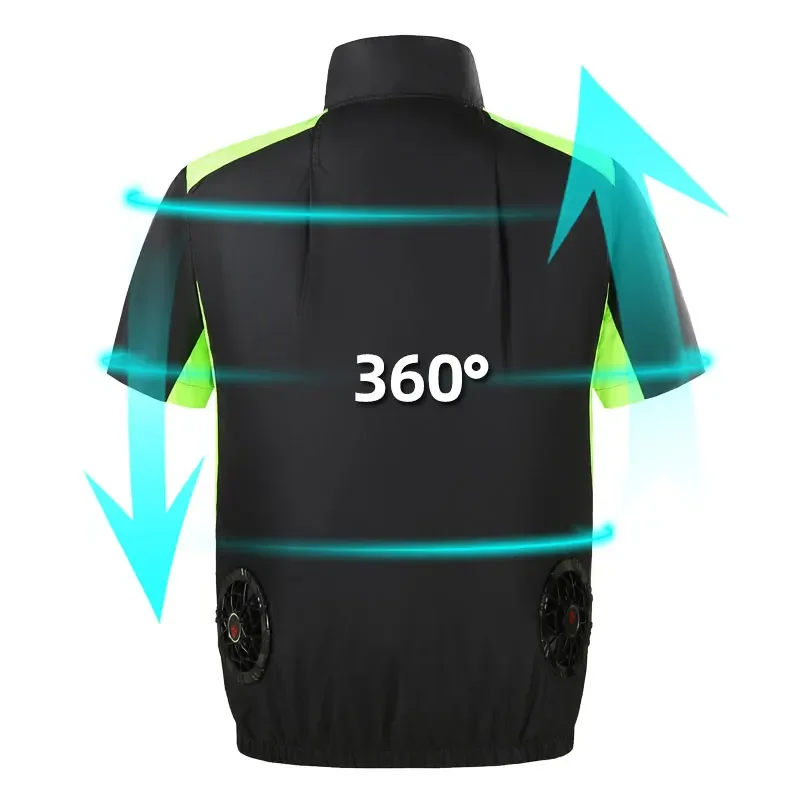 Gilet di raffreddamento da uomo gilet per ventilatore da moto vestiti per aria condizionata vestiti per ventola di ricarica Usb vestiti per il raffreddamento del corpo della giacca per ventilatore da donna