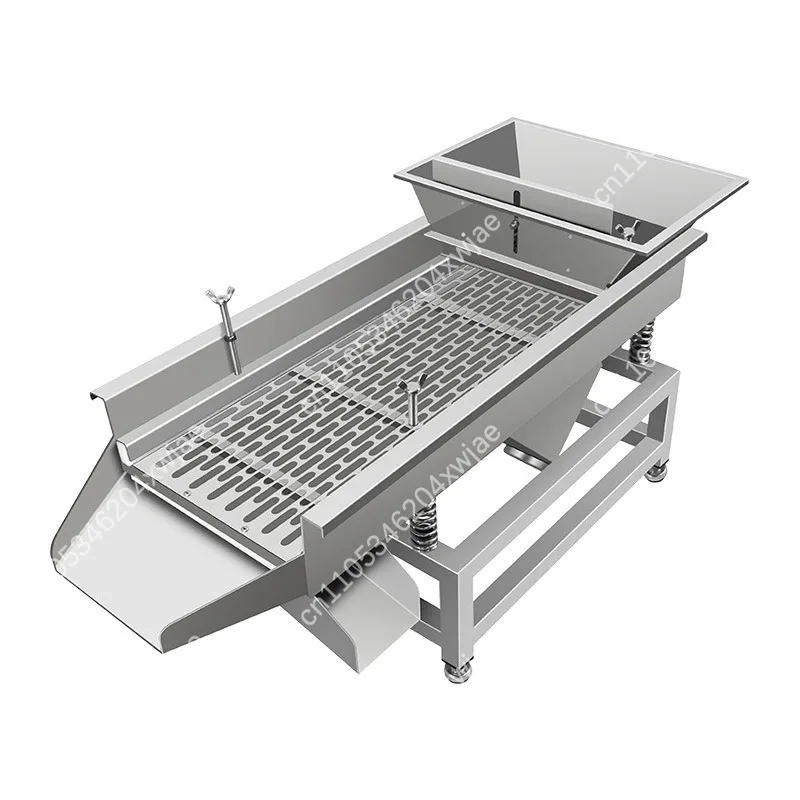 Linear Vibrating Screening Machine Double Layer Electric Sieve, Stainless Steel Sifter for Corn Wheat Flour and Granules