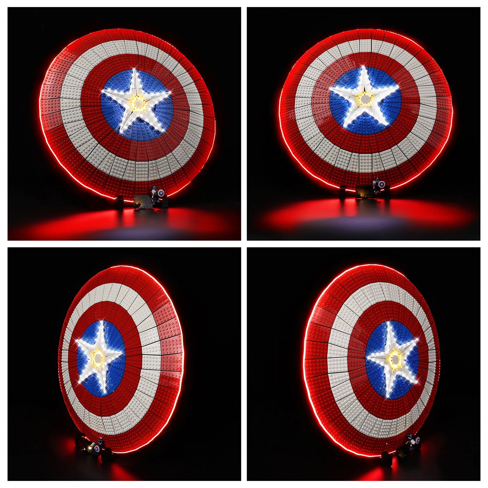 レゴ-キャプテン・アメリカのシールド-76262用-ledライトセット